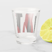 赤白黒抽象芸術 ショットグラス (裏面)