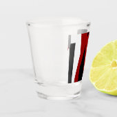 赤白黒抽象芸術 ショットグラス (左)