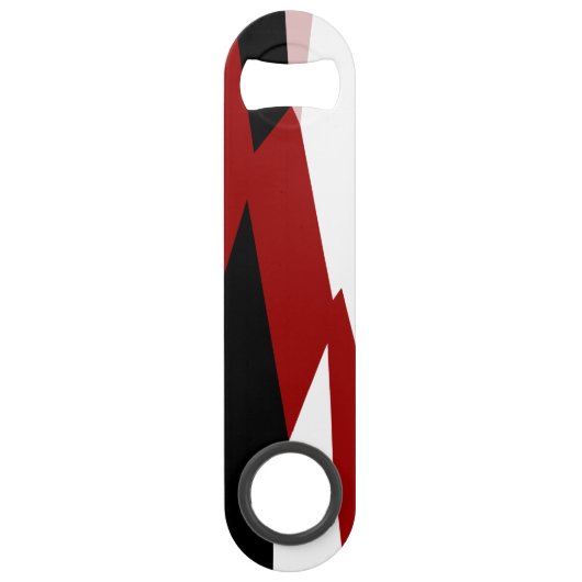 赤白黒抽象芸術 スピード栓抜き (正面)