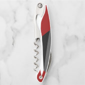 赤白黒抽象芸術 ソムリエナイフ (正面)