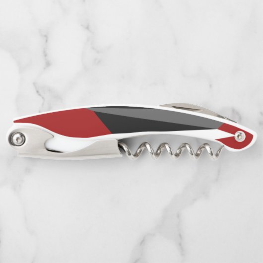 赤白黒抽象芸術 ソムリエナイフ (正面)