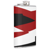 赤白黒抽象芸術 フラスク (右)