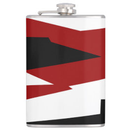 赤白黒抽象芸術 フラスク