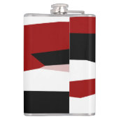 赤白黒抽象芸術 フラスク (裏面)