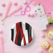 赤白黒抽象芸術 ペーパーボウル (パーティー)