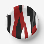 赤白黒抽象芸術 ペーパーボウル (正面)