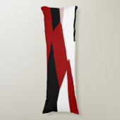 赤白黒抽象芸術 ボディピロー (正面縦)