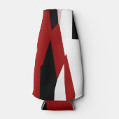 赤白黒抽象芸術 ボトルクーラー (正面)