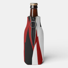 赤白黒抽象芸術 ボトルクーラー