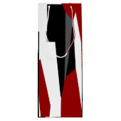 赤白黒抽象芸術 ワインギフトバッグ (裏面)