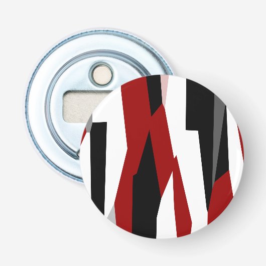 赤白黒抽象芸術 栓抜き (正面)