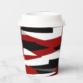 赤白黒抽象芸術 紙コップ (裏面)