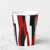 赤白黒抽象芸術 紙コップ (裏面)