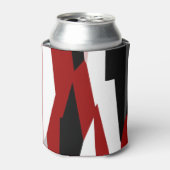 赤白黒抽象芸術 缶クーラー (缶正面)