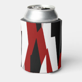 赤白黒抽象芸術 缶クーラー