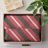 赤白黒斜線幾何ストライプ 薄葉紙 (ギフト)