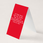 赤白黒水玉模様モダントレンディー管理者 名刺 (裏面)