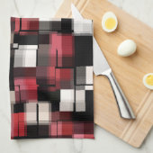 赤白黒 キッチンタオル (四つ折り)