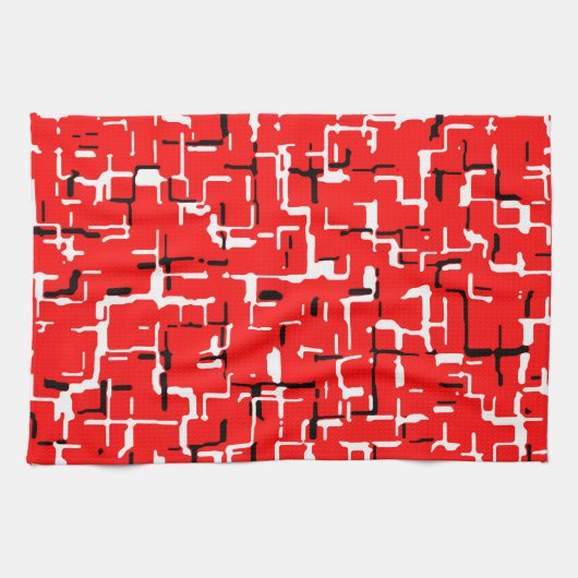 赤白黒 キッチンタオル (横)