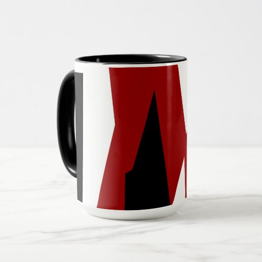 赤白黒 マグカップ (正面左)