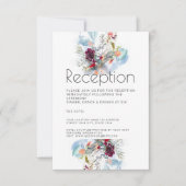 赤白・オレンジエレガント披露宴 招待状 (正面)