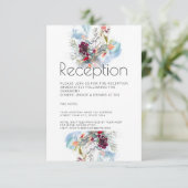 赤白・オレンジエレガント披露宴 招待状 (スタンド正面)