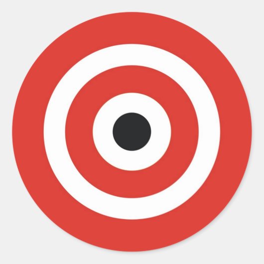 赤白 ラウンドシール (正面)