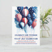 赤白・青気球7月4日パーティー 招待状 (スタンド正面)