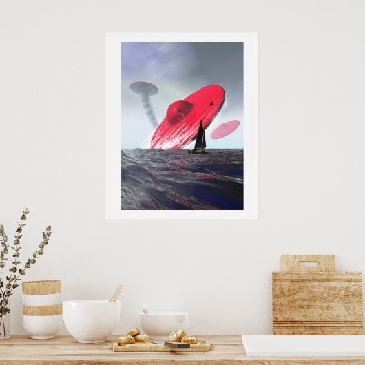 赤皿の攻撃ポスター ポスター (キッチン)