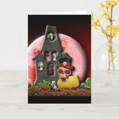 赤目のダッキー（アヒルちゃん） カード (黄色い花)