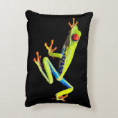 赤目の木絵を描のカエル アクセントクッション (裏面(縦))