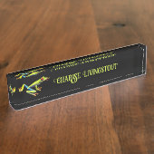 赤目の木絵を描のカエル デスクネームプレート (側面)