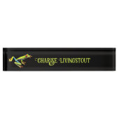 赤目の木絵を描のカエル デスクネームプレート (正面)