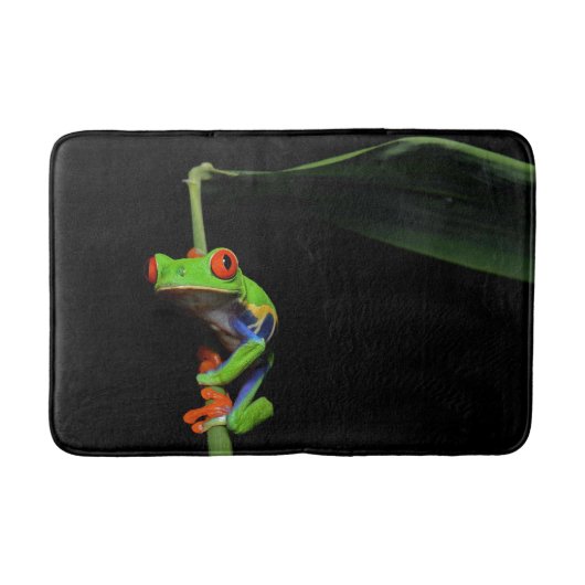 赤目の木絵を描のカエル バスマット (正面)