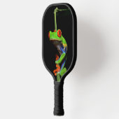 赤目の木絵を描のカエル ピックルボールラケット (左)
