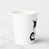 赤目の黒猫のエビザイル 紙コップ (右)