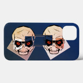 赤目スカルと四角 Case-Mate iPhoneケース (裏面 (横))