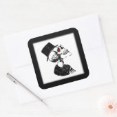 赤目スケルトン スクエアシール (封筒)