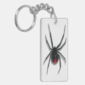 赤目付きスパイダー攻撃デザイン キーホルダー (正面左)