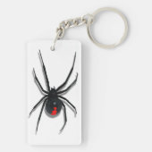赤目付きスパイダー攻撃デザイン キーホルダー (裏面)