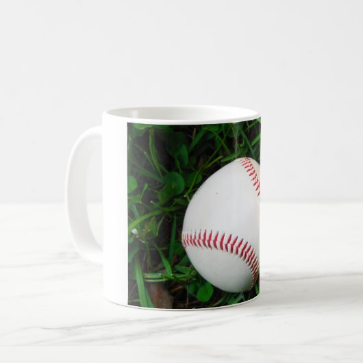 赤目付き白野球 コーヒーマグカップ (正面左)