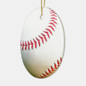 赤目付き白野球 セラミックオーナメント (左)