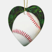 赤目付き白野球 セラミックオーナメント (左)