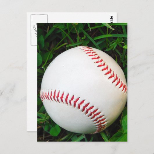 赤目付き白野球 ポストカード (正面/裏面)