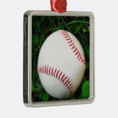 赤目付き白野球 メタルオーナメント (右)