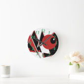 赤目時計 ラウンド壁時計 (ホーム)