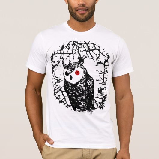 赤目梟 Tシャツ (正面)