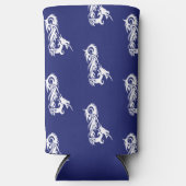 赤目白龍オンブルー スリム缶クーラー (正面)