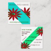 赤目花 スクエア名刺 (正面/裏面)