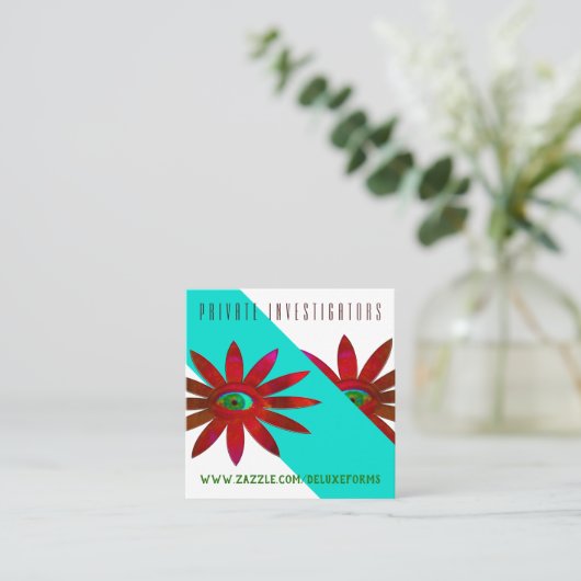 赤目花 スクエア名刺 (スタンド正面)